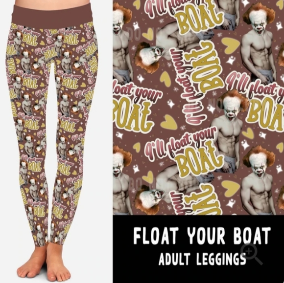 IT Pennywise Valentine's day leggings OS Sexy 2-12 - Picture 2 of 3